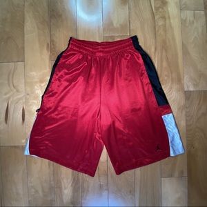 Red Jordan dri-fit basketball shorts